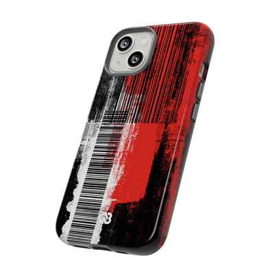 Distorted Barcode · Tough Phone Case for iPhone · Black