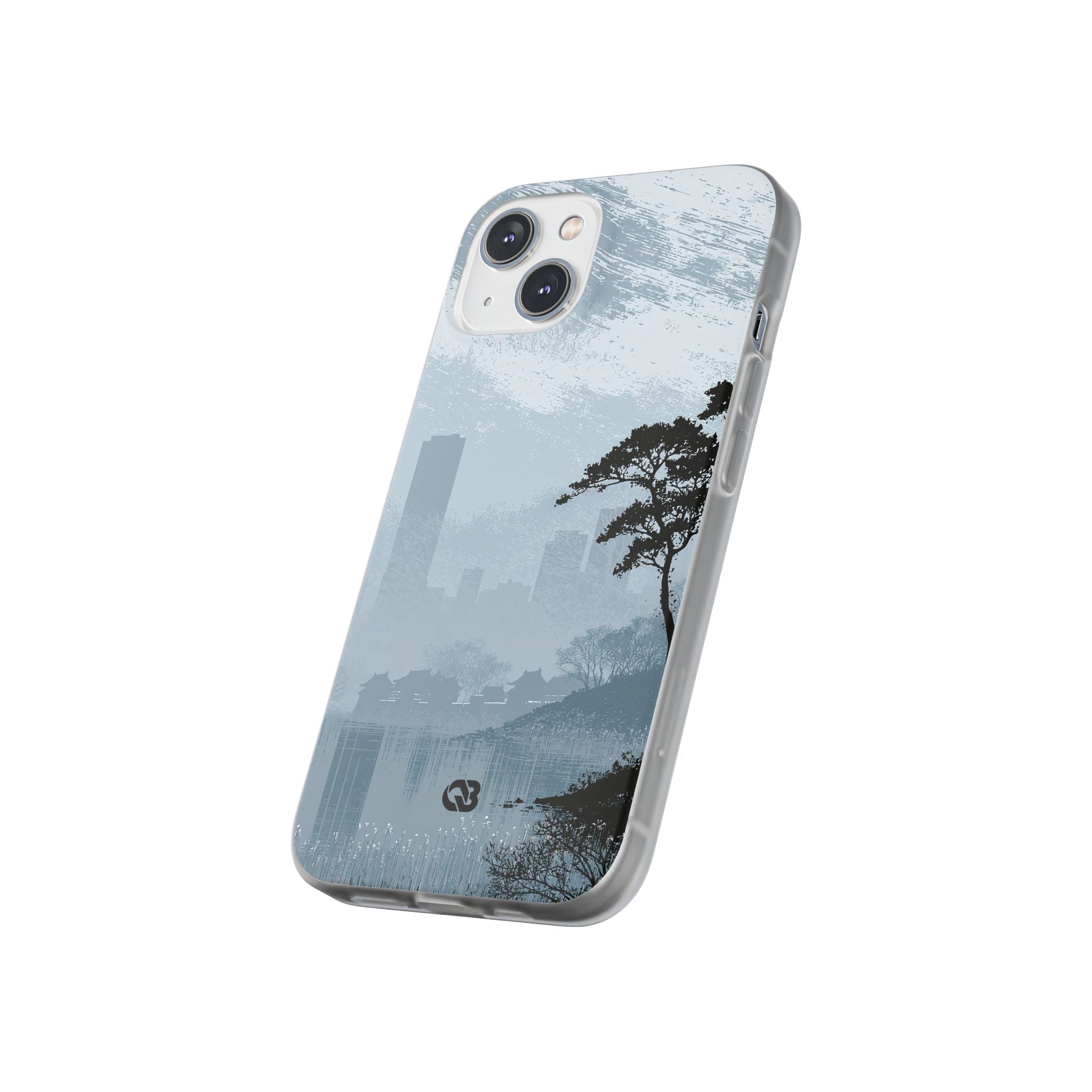 Grey Lite Phone Case for iPhone - Steel Slate Zen