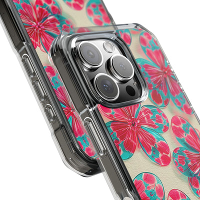 Lucite Jelly Bloom · Clear Impact Magnetic Phone Case for iPhone · Pink