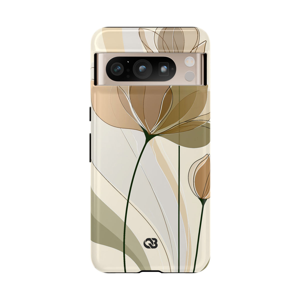 Translucent Petal Contour · Tough Phone Case for Pixel ·  Beige