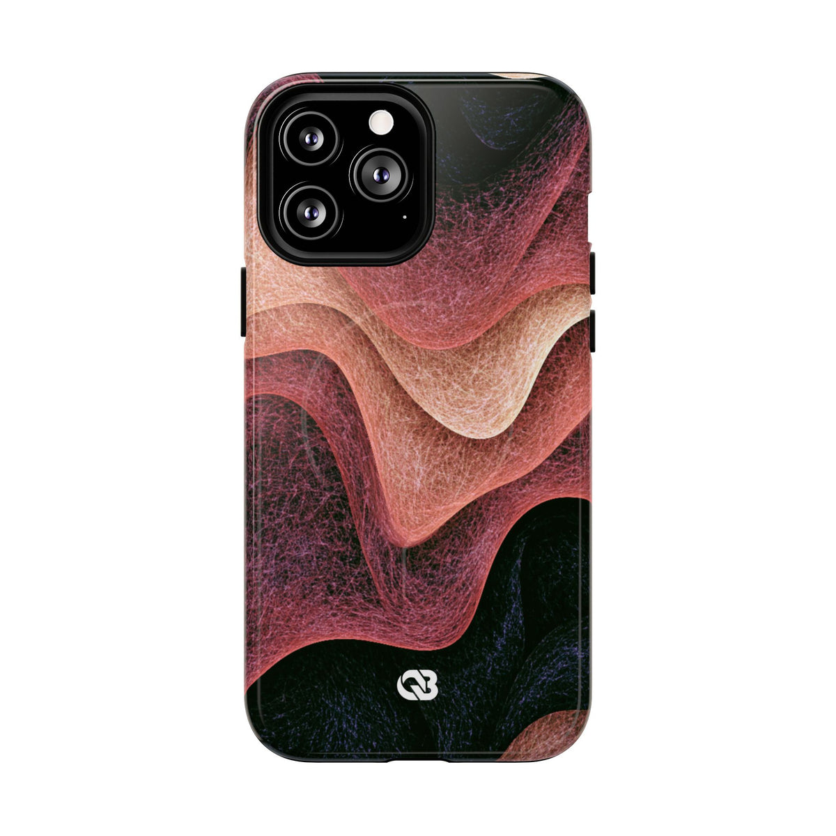 Rose Contour Waves · Tough 2.0 Magnetic Phone Case for iPhone · Pink
