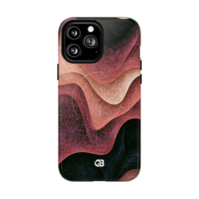 Rose Contour Waves · Tough 2.0 Magnetic Phone Case for iPhone · Pink