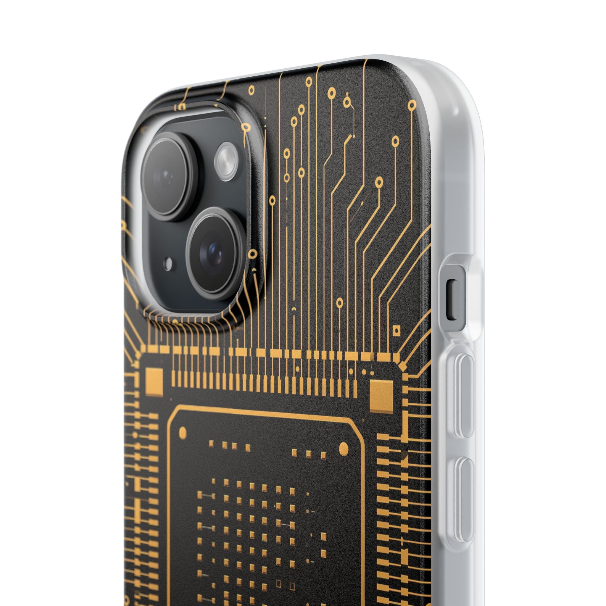 Gold Lite Phone Case for iPhone - Cyber Gold Processor