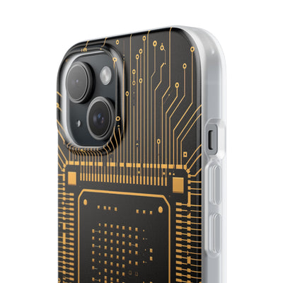 Gold Lite Phone Case for iPhone - Cyber Gold Processor
