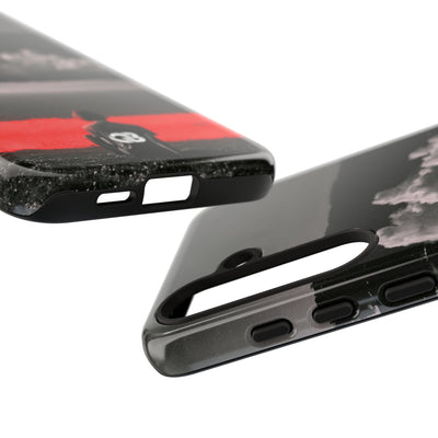 Crimson Horizon · Tough Phone Case for Samsung · Black