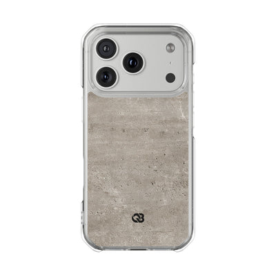 Grey Impact MagSafe Phone Case for iPhone - Brutalist Stone Grit