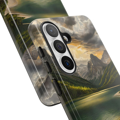 Gilded Mountain Lake · Tough etui na telefon dla Samsung