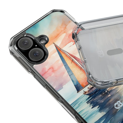 Crimson Horizon Sail · Impact Phone Case for iPhone · Magsafe