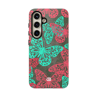 Electric Papillon · Tough Phone Case for Samsung · Pink