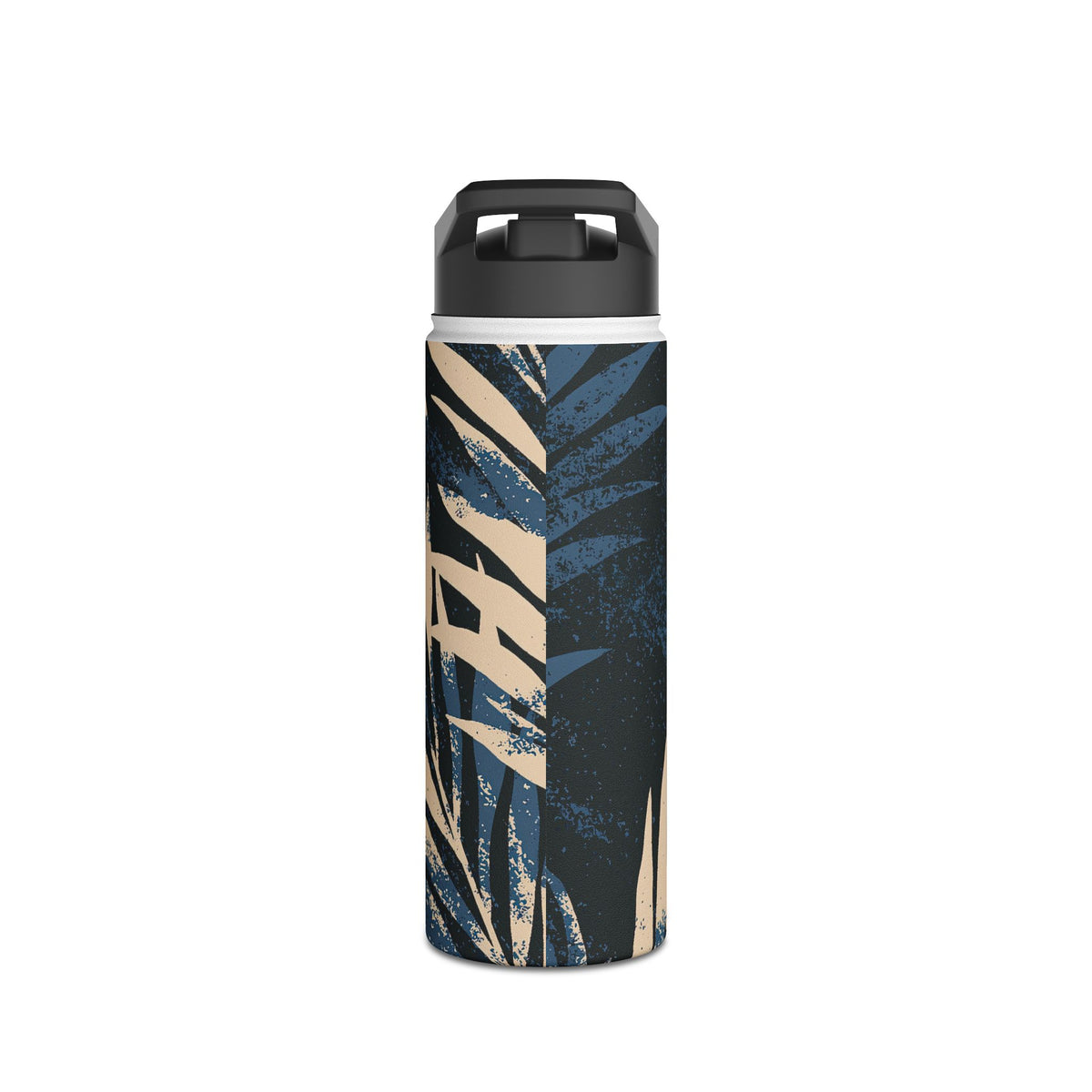 Indigo Palm Horizon · Insulated Water Bottle · Blue