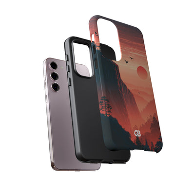 Orange Tough Phone Case for Samsung - Crimson Ridge Flight