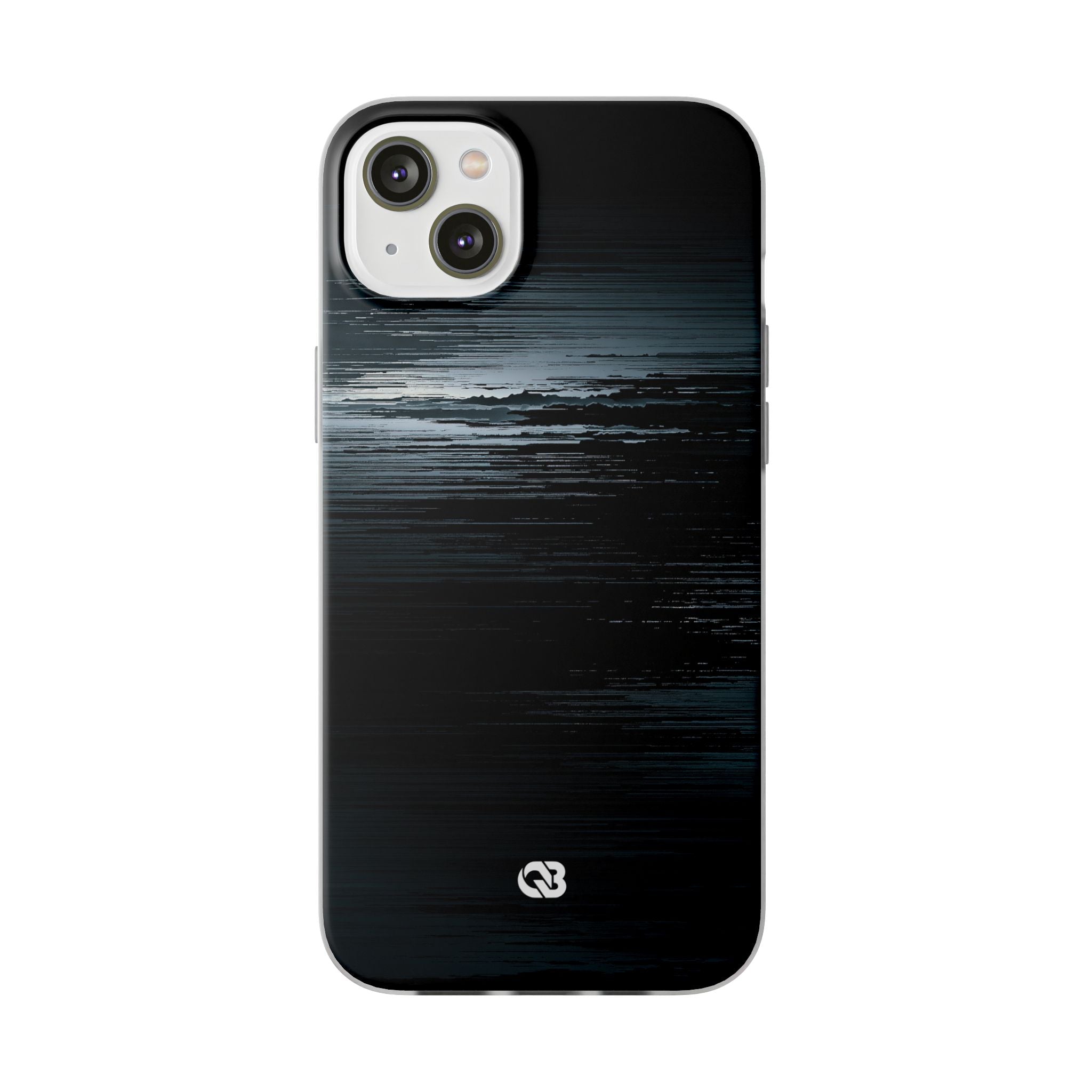 Black Lite Phone Case for iPhone - Frozen Signal Glitch