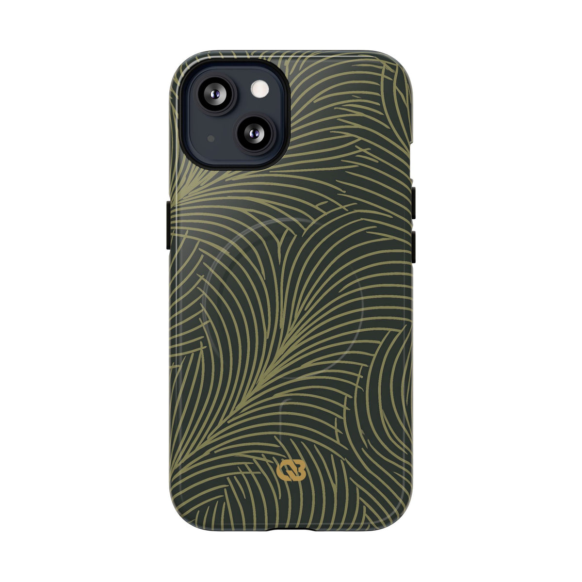 Midnight Palm Frond · Tough 2.0 Magnetic Phone Case for iPhone · Green