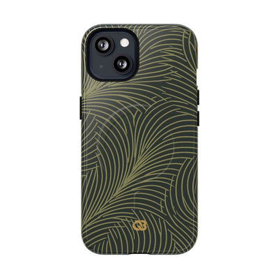 Midnight Palm Frond · Tough 2.0 Magnetic Phone Case for iPhone · Green