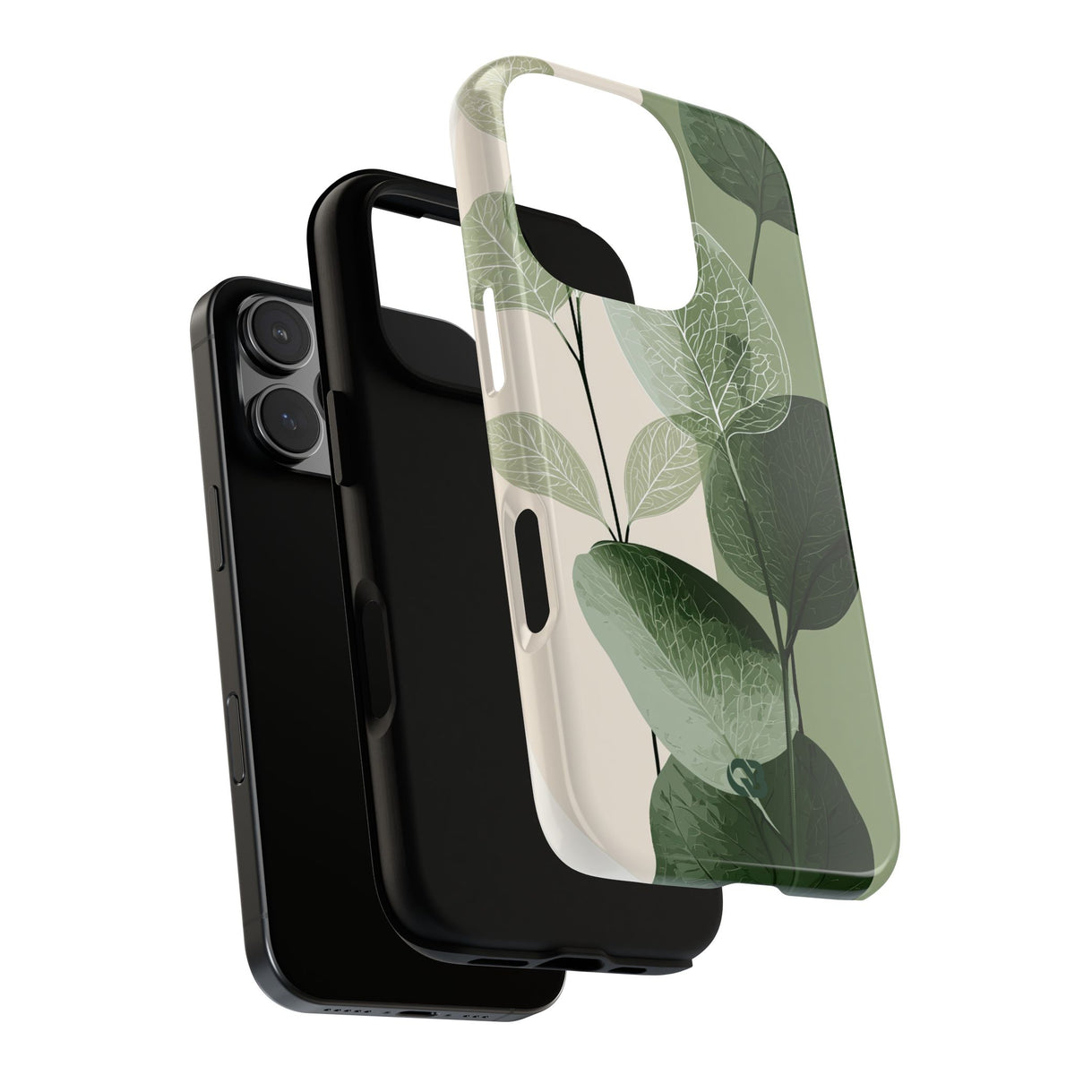 Layered Eucalyptus Study · Tough Phone Case for iPhone · Green