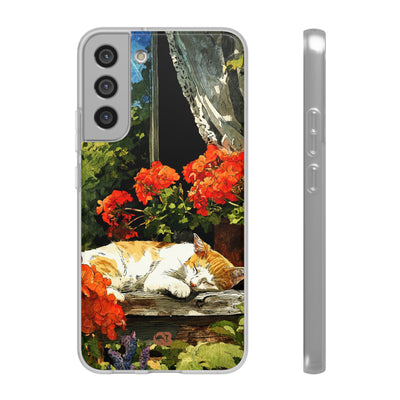 Sleeping Ginger Bloom · Soft Handyhülle für Samsung
