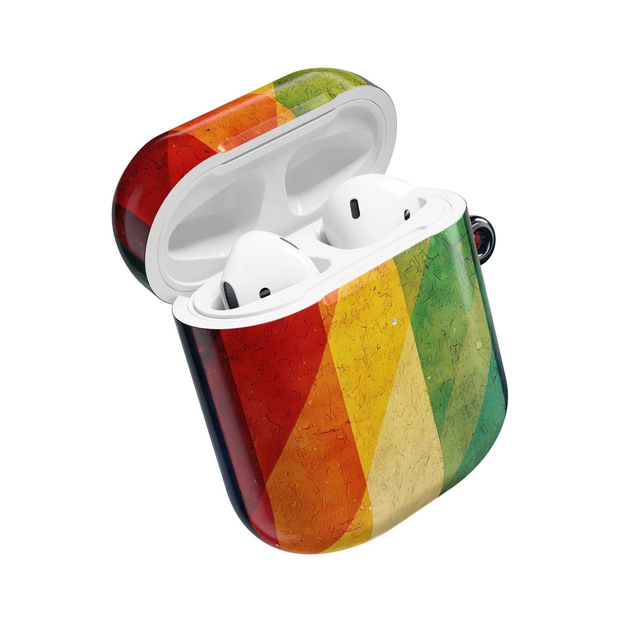 Crimson Stripes - AirPods Case