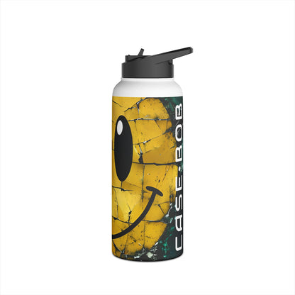 Knust Smiley - Rustfrit Stål Vandflaske