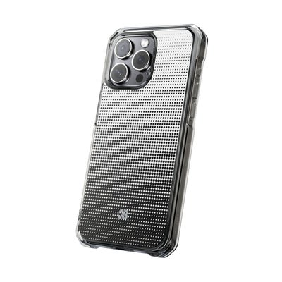 Black Impact MagSafe Phone Case for iPhone - Obsidian Halftone Flux