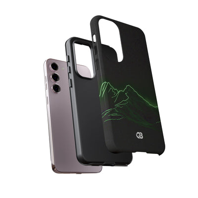 Nordic Mountain Contour · Tough Phone Case for Samsung · Black
