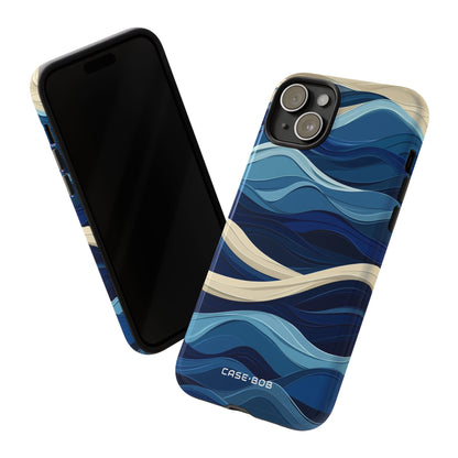 Ocean Rhythm iPhone 15 Plus Cover - Tough
