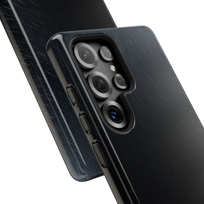 Brushed Obsidian Steel · Tough Phone Case for Samsung · Black