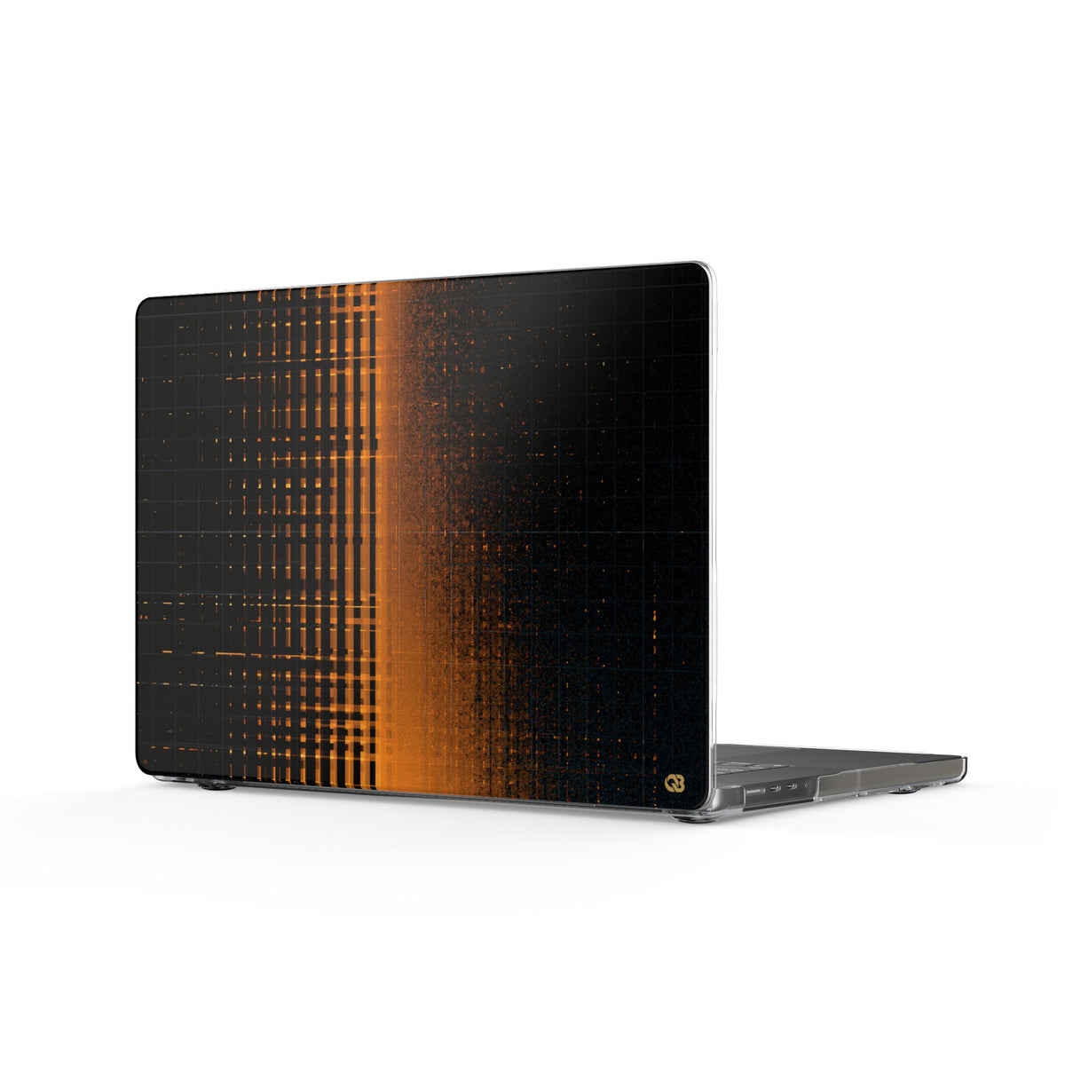 Amber Frequency · Clear Hard Case for MacBook · Orange
