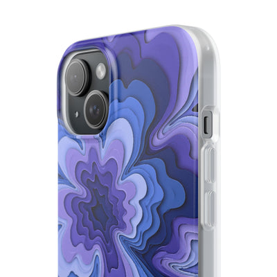 Periwinkle Strata Bloom · Lite Phone Case for iPhone ·  Purple