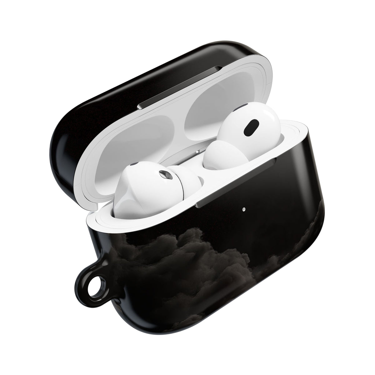 Crimson Fog Void · Hard Case for AirPods & AirPods Pro · Black