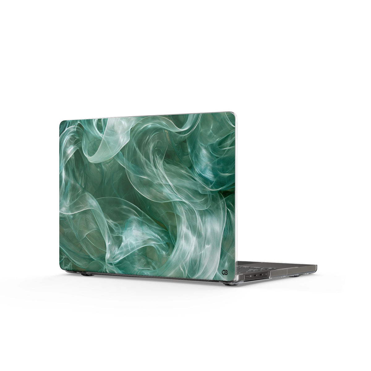 Translucent Aqua Flow · Clear Hard Case for MacBook · Teal