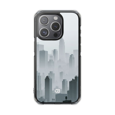 Metropolitan Horizon · Clear Impact Magnetic Phone Case for iPhone ·  Grey