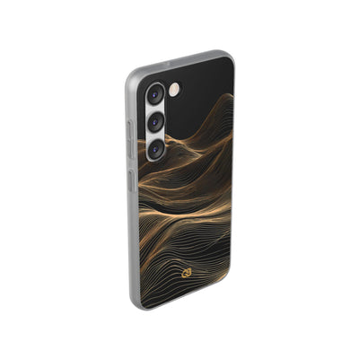 Black Lite Phone Case for Samsung - Copper Topo Ridge