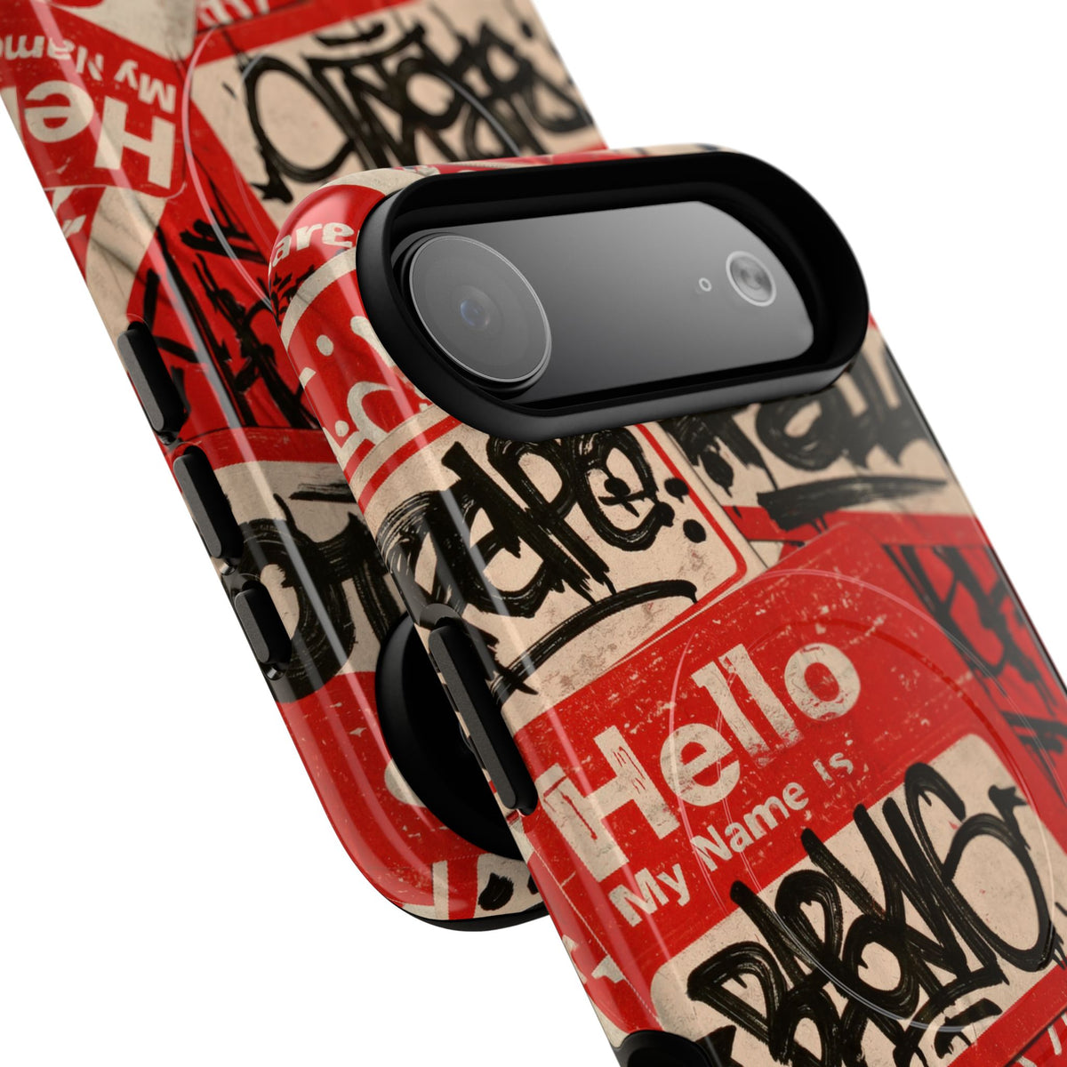 Slap Tag Collage · Tough 2.0 Magnetic Phone Case for iPhone · Red