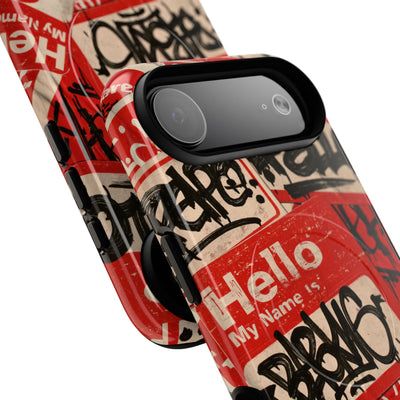 Slap Tag Collage · Tough 2.0 Magnetic Phone Case for iPhone · Red