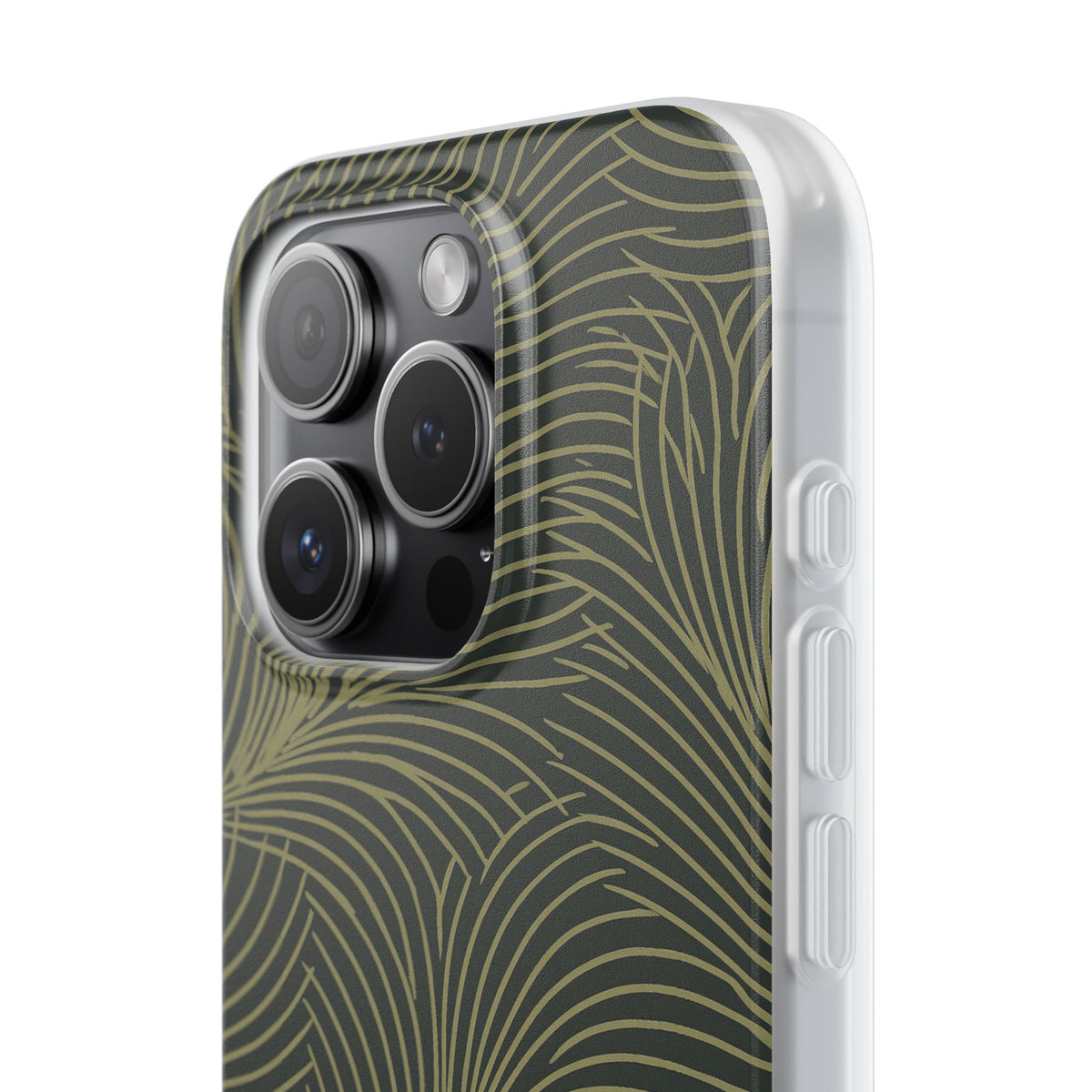 Midnight Palm Frond · Lite Phone Case for iPhone ·  Green