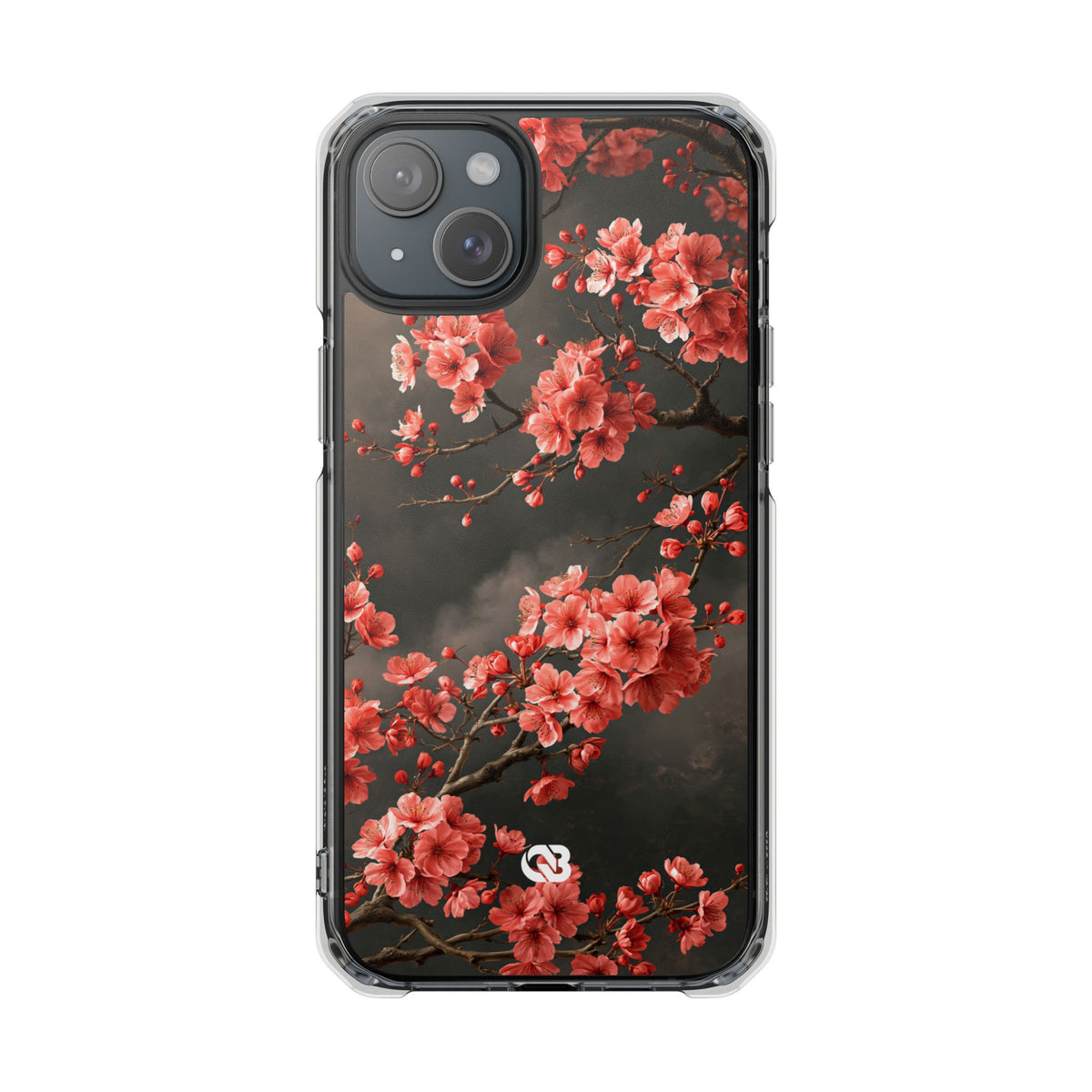 Dark Sakura Nocturne · Clear Impact Magnetic Phone Case for iPhone ·  Black