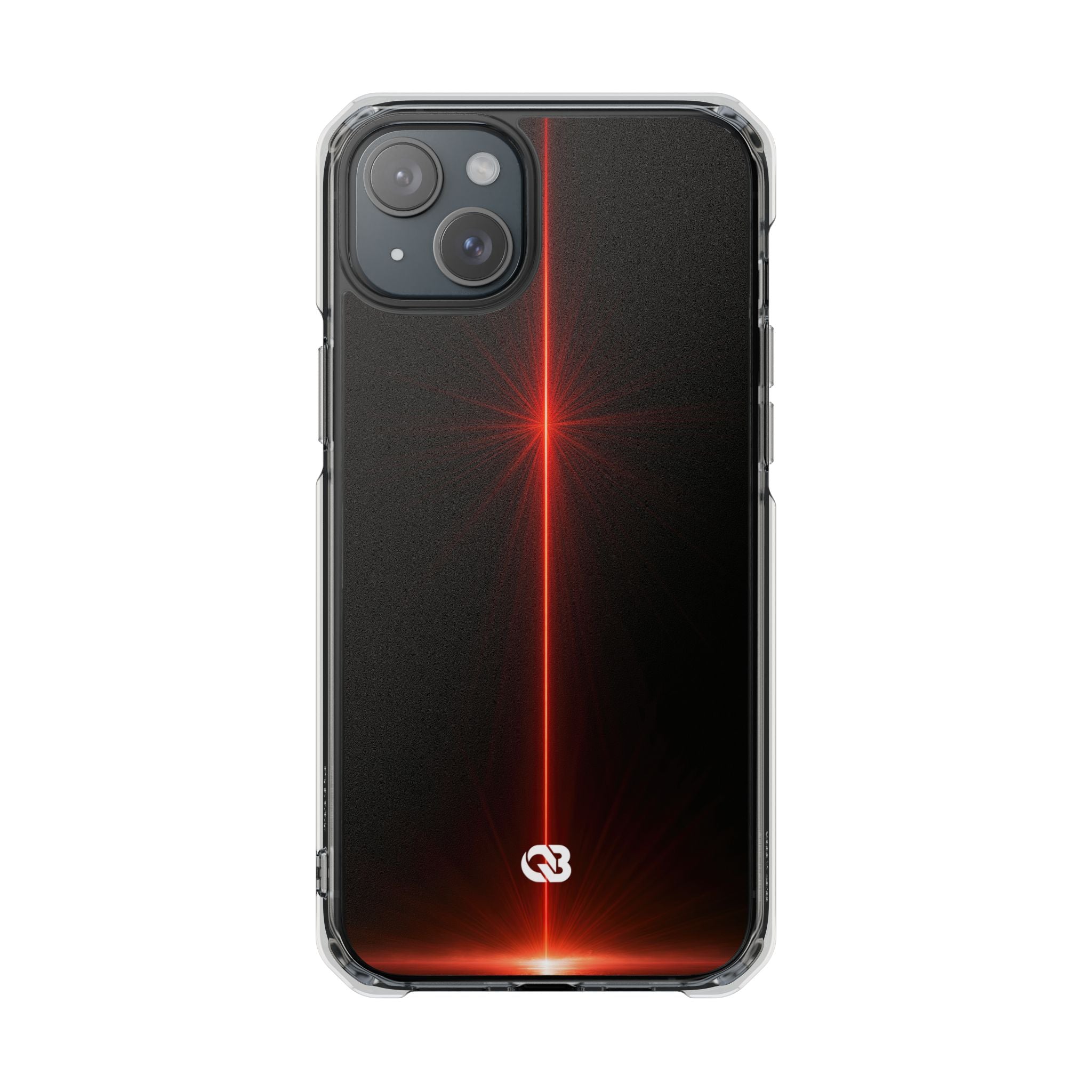 Red Impact MagSafe Phone Case for iPhone - Crimson Flare Vector