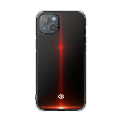 Red Impact MagSafe Phone Case for iPhone - Crimson Flare Vector