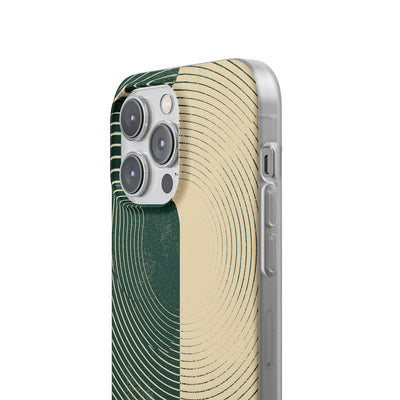 Green Lite Phone Case for iPhone - Evergreen Split Grain