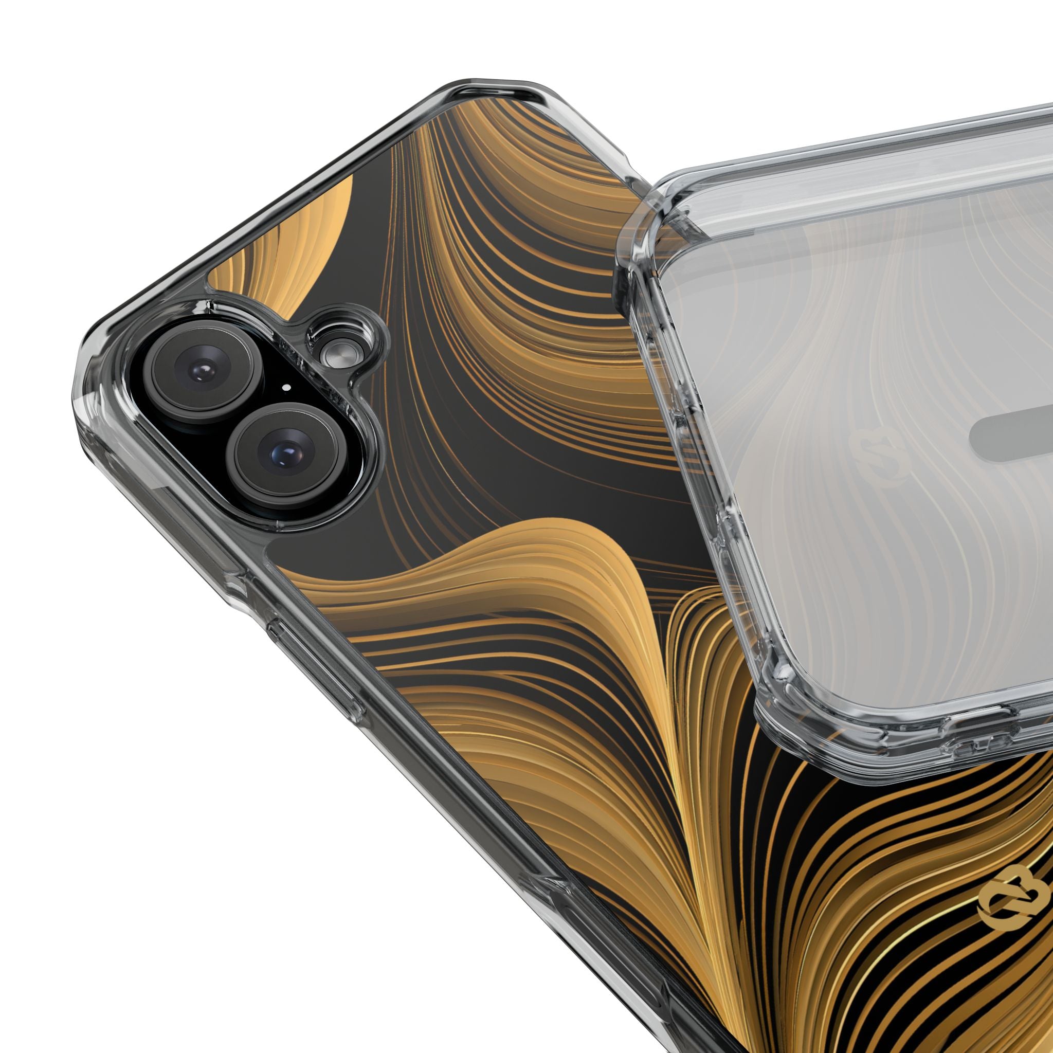 Gold Impact MagSafe Phone Case for iPhone - Molten Copper Strands