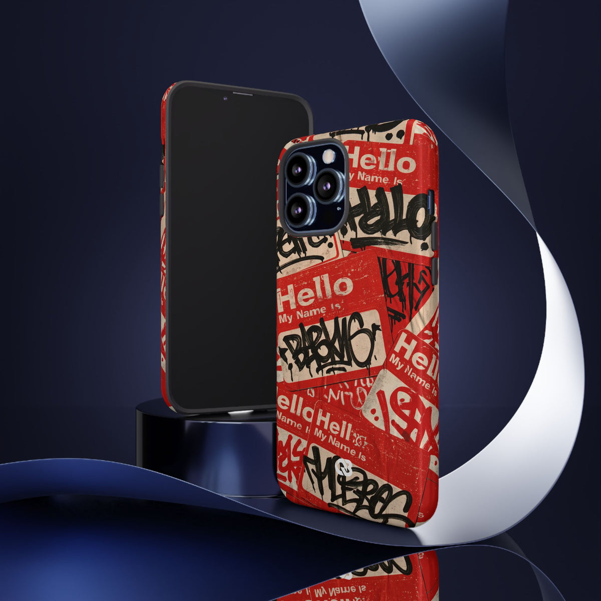 Slap Tag Collage · Tough Phone Case for iPhone · Red