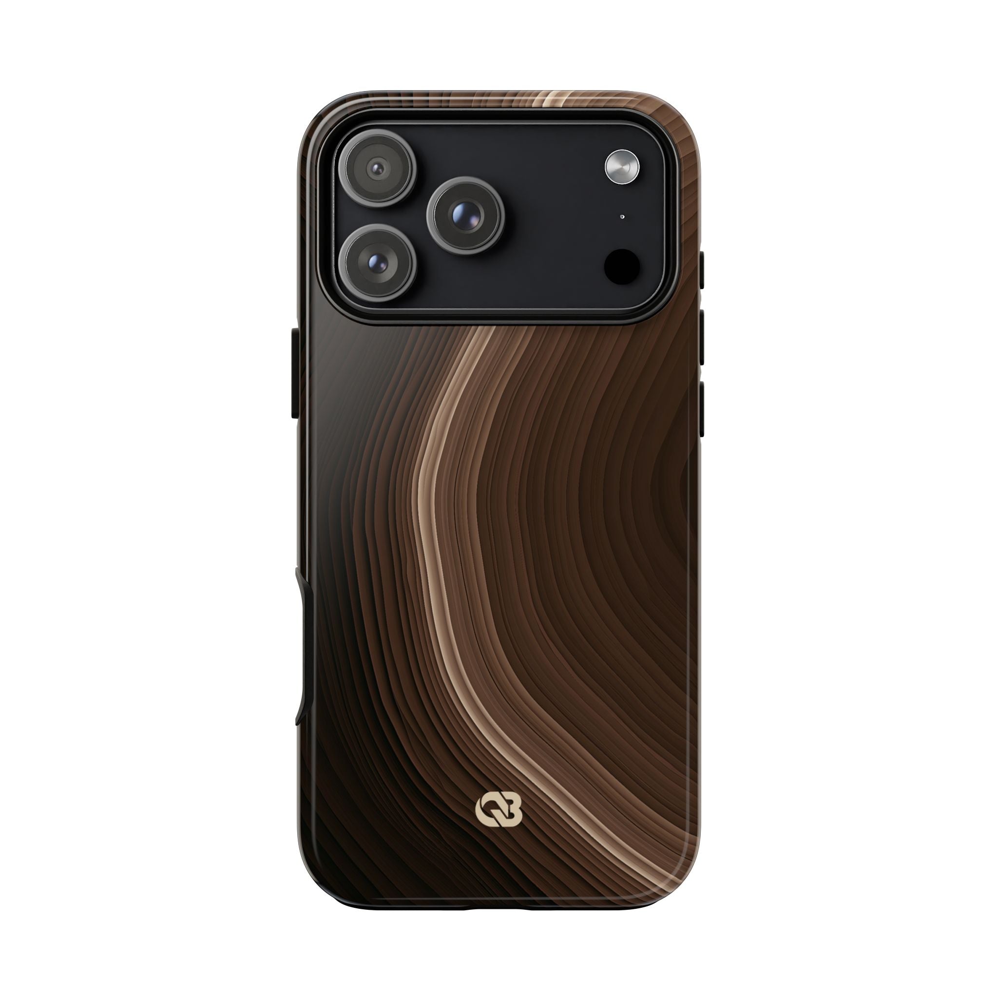 Brown Tough Phone Case for iPhone - Bronzed Canyon Relief