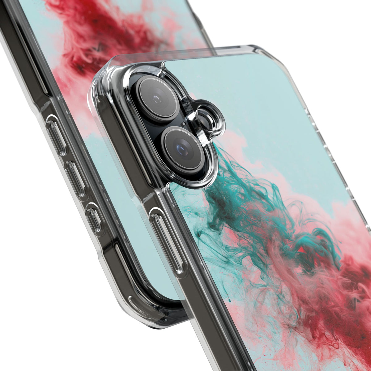 Sonic Bloom · Clear Impact Magnetic Phone Case for iPhone · Red