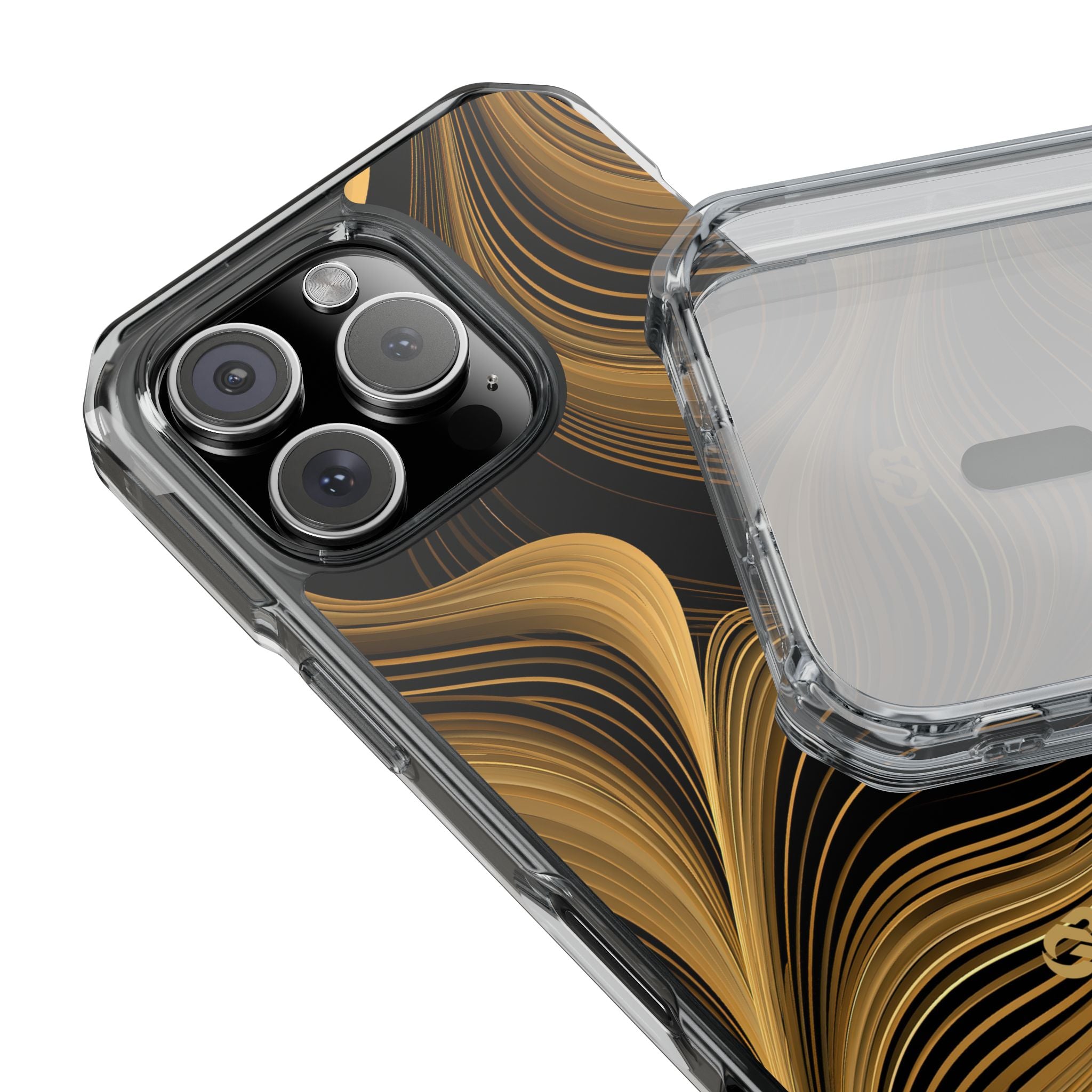 Gold Impact MagSafe Phone Case for iPhone - Molten Copper Strands