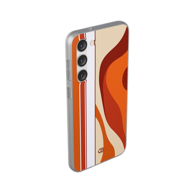 Orange Lite Phone Case for Samsung - Terracotta Metro Line