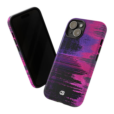 Neon Signal Shift · Tough Phone Case for iPhone · Purple