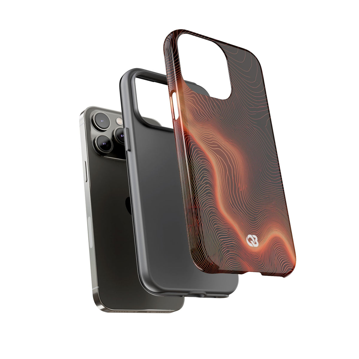 Caldera Ridge · Tough Phone Case for iPhone · Orange