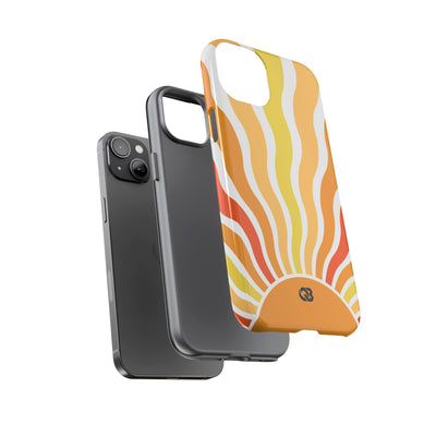 Amber Solar Waves · Tough Phone Case for iPhone