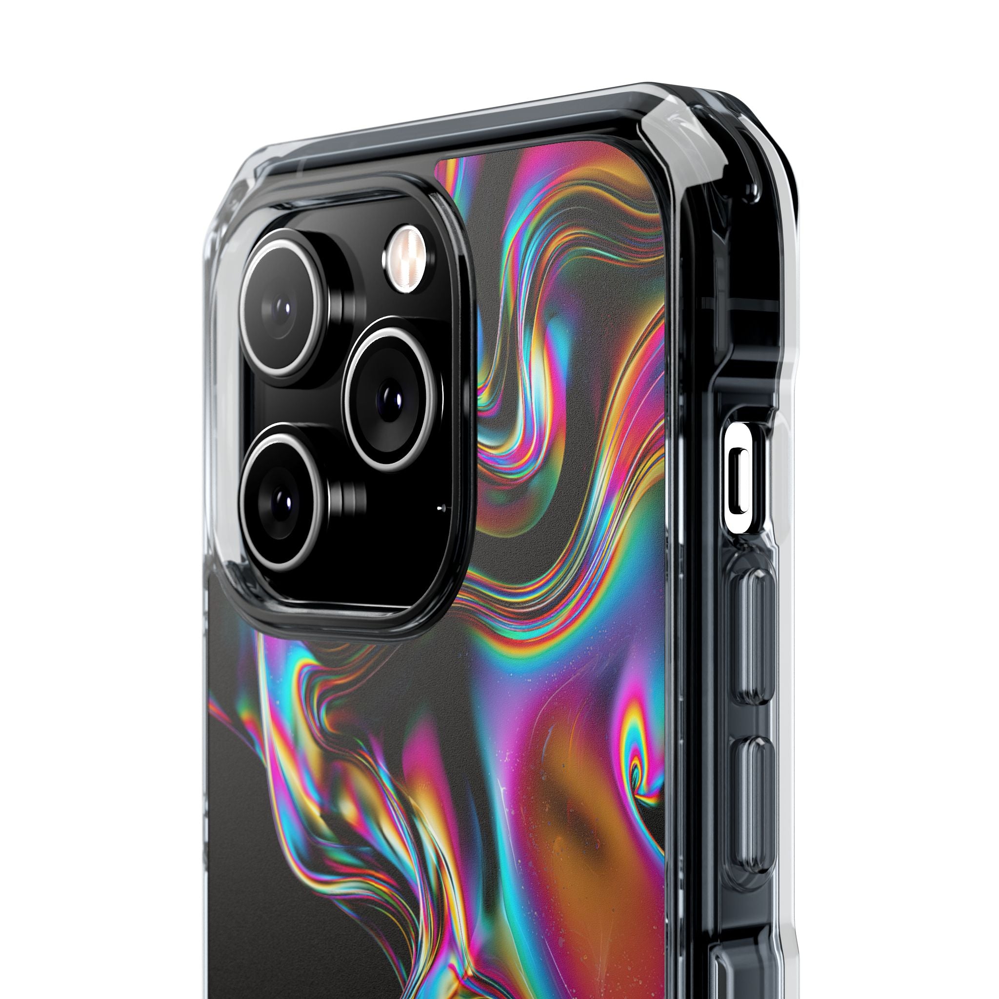 Purple Impact MagSafe Phone Case for iPhone - Liquid Neon Chrome