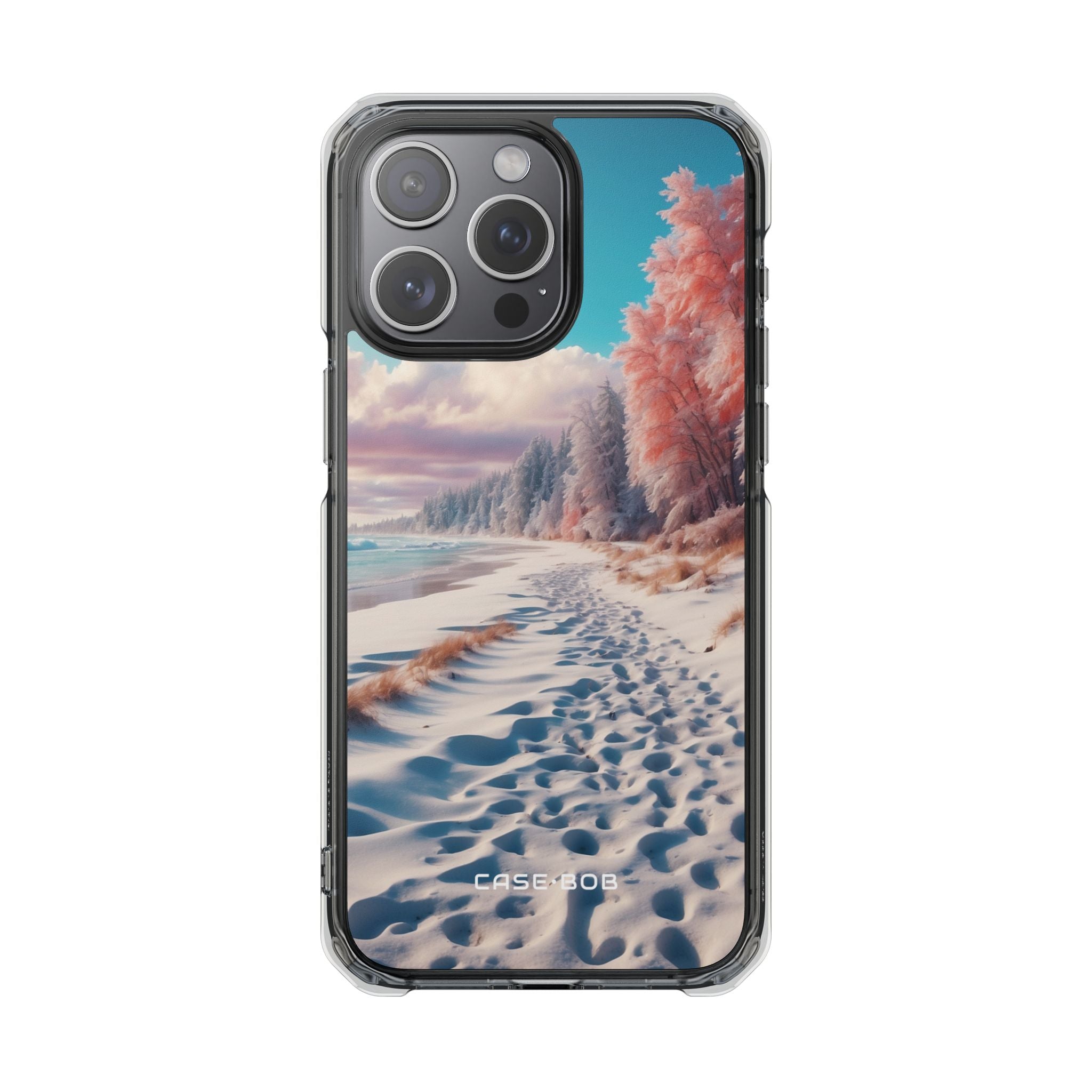 Snowy Footprints iPhone 15 Pro Max Case - Impact